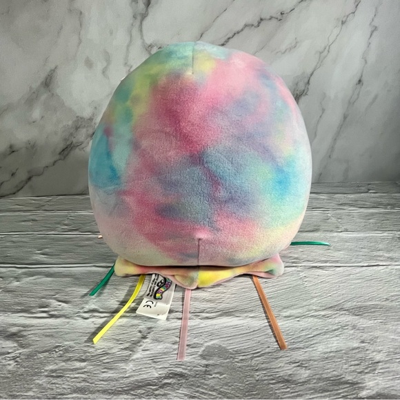 Janet The Jellyfish Pastel Rainbow Tie-dye Squishmallow Soft Squishy Plush - Picture 2 of 7
